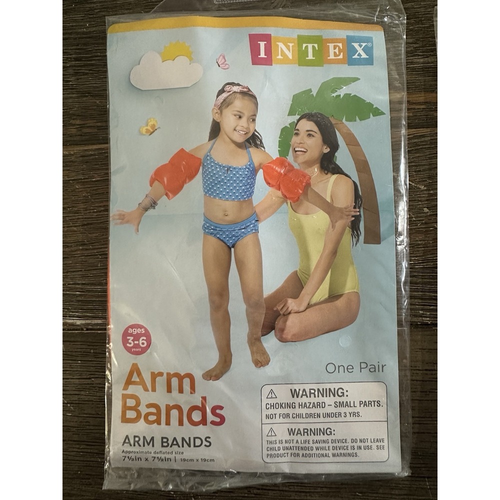Intex Kids Swim Floaties 3-6‎ Years Arm Bands One Pair Swimming Safety
